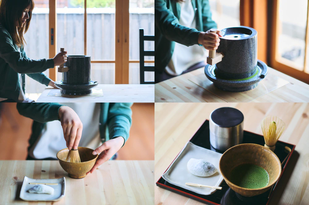 石臼抹茶体験